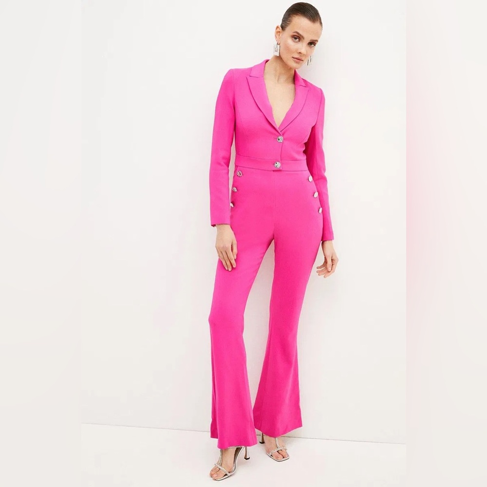 Karen Millen Vibrant Pink Pantsuit